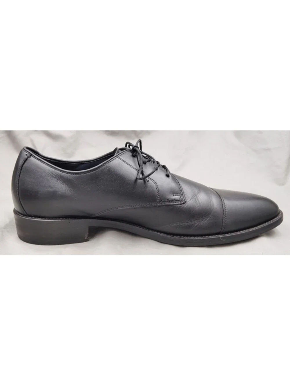 Cole Haan C11630 Lenox Hill Men's 10.5 M Black Leather Cap Toe Dress Shoes